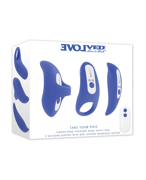 Evolved SE-RS-6954-2 Take Your Pick Bullet Set, Vibrating, Blue
