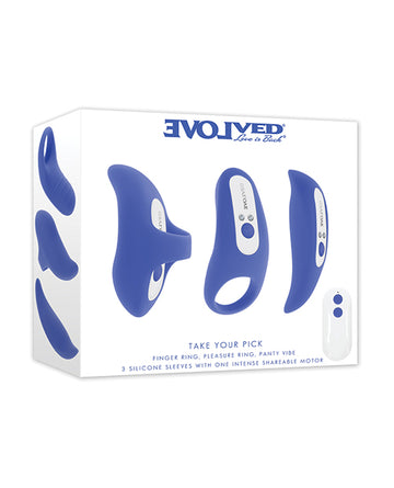 Evolved SE-RS-6954-2 Take Your Pick Bullet Set, Vibrating, Blue