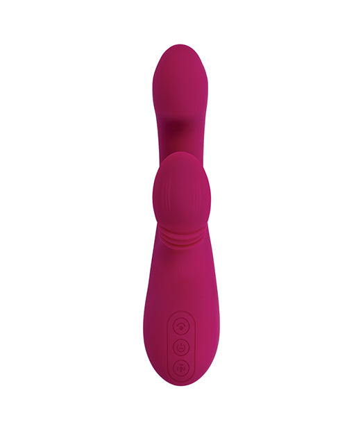 Evolved Gentle Persuasion Vibrator, Burgundy Silicone