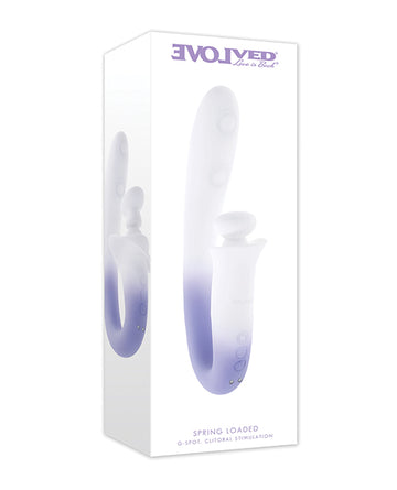 Evolved EN-RS-7210-2 Spring Loaded Lilac Vibrating Silicone Toy