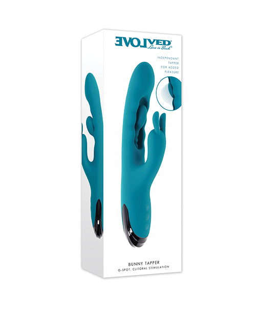 Evolved Bunny Tapper Vibrator, Teal