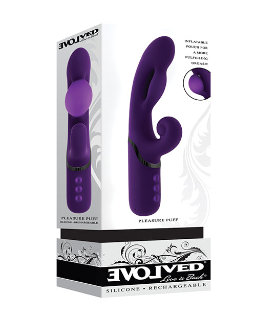 Evolved EN-RS-7234-2 Pleasure Puff Dual Vibe, Purple Expandable Balloon
