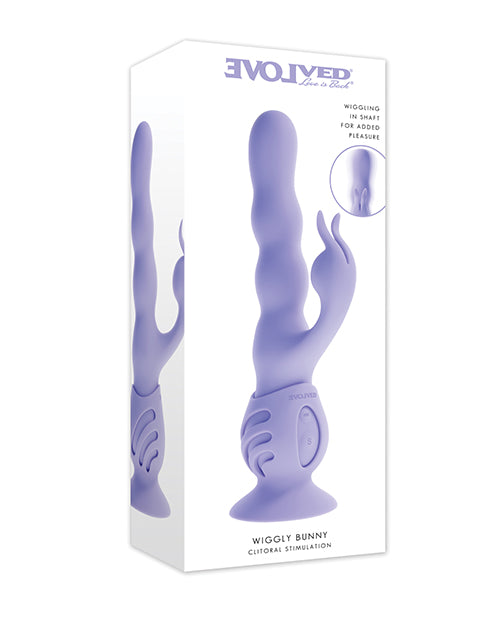 Evolved EN-RS-7715-2 Wiggly Bunny, Purple Silicone Vibrator
