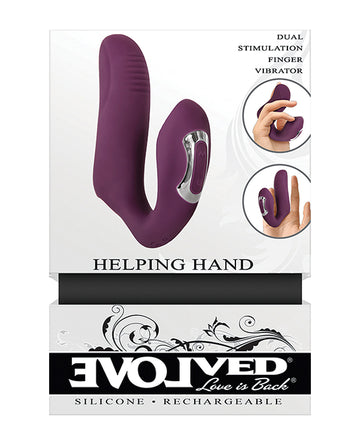 Evolved EN-RS-7747-2 Helping Hand Dual-Motor Vibrator, Purple