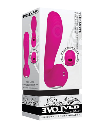 Evolved EN-RS-8416-2 Musical Note Vibe, Pink Silicone, 10 Speeds