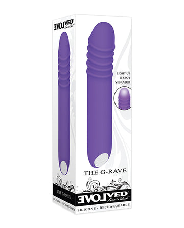 Evolved EN-RS-8430-2 The G-Rave Light Up Vibrator, Purple