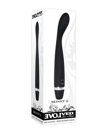 Evolved Skinny G Silicone G-Spot Vibrator, 7 Inch, 10 Speeds, USB Rechargeable