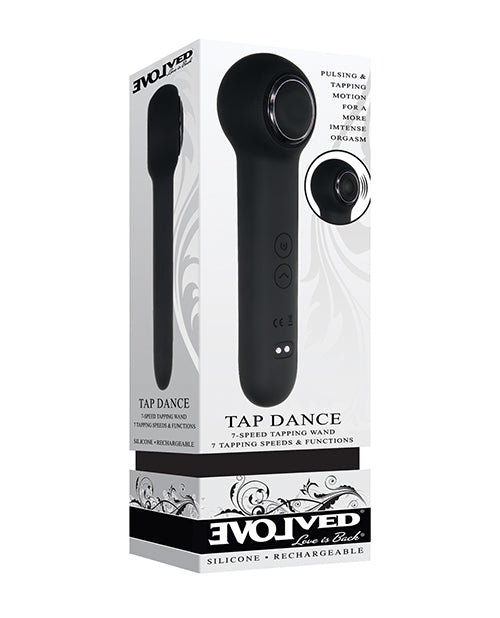 Evolved EN-RS-8706-2 I Wander Tapping Wand, 7-Speed Waterproof Silicone, Black