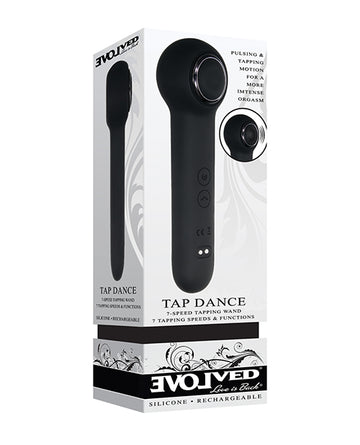 Evolved EN-RS-8706-2 I Wander Tapping Wand, 7-Speed Waterproof Silicone, Black