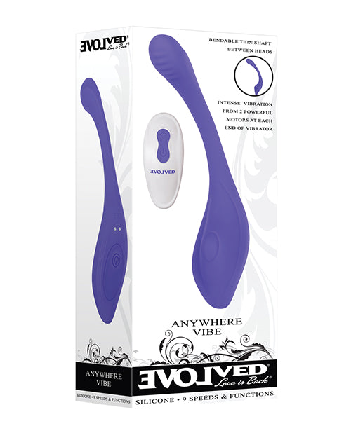 Evolved EN-RS-8782-2 Anywhere Vibe - Blue, Vibrating, Remote, Waterproof