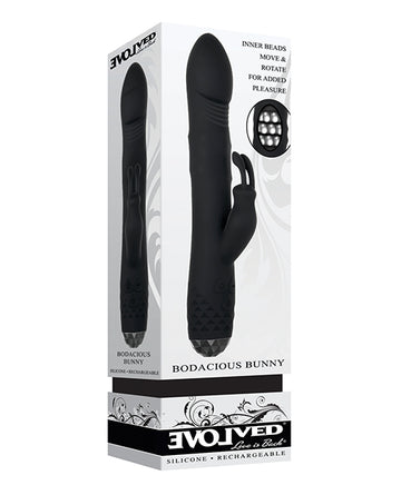 Evolved Bodacious Bunny Rotating Rabbit Vibrator, Rechargeable Silicone
