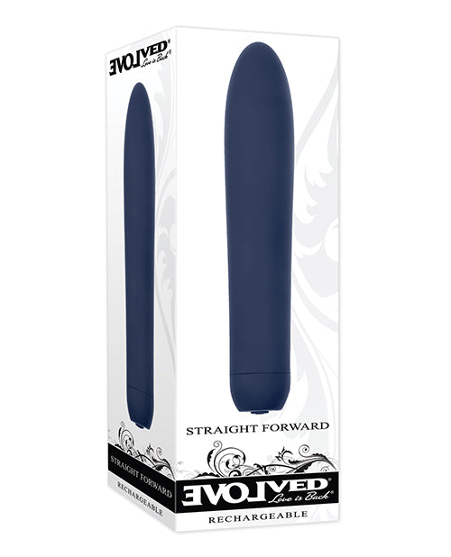 Evolved EN-RS-9253-2 Straight Forward Vibrator, Blue, 10 Speeds