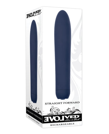 Evolved EN-RS-9253-2 Straight Forward Vibrator, Blue, 10 Speeds