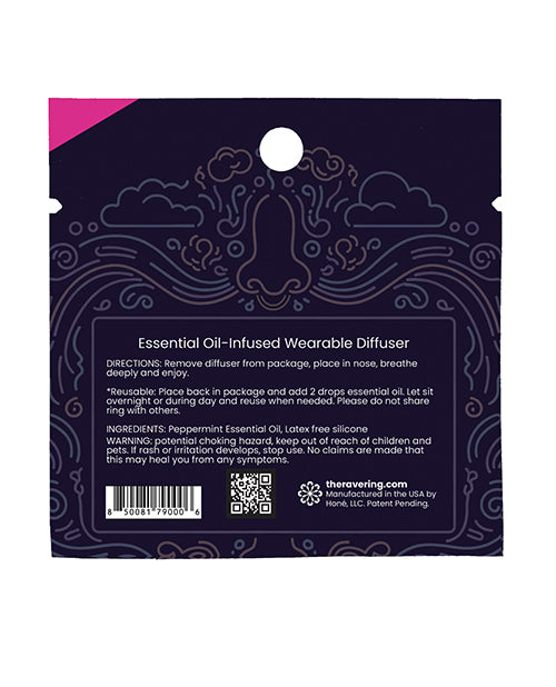 Essence Ring Rave Ring NRG Energy Scent Septum Ring Sachet, Pink