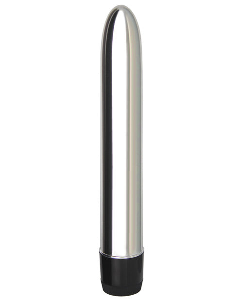 Erotic Toy Company Chrome Classics 7" Metallic Vibrator, Silver