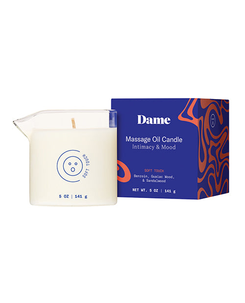 Dame Massage Oil Candle, Soft Touch – Kava Kava Infused, Plant-Based
