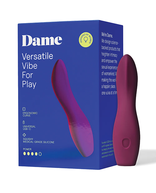 Dame DIP-PL-N Dip 2.0 Versatile Vibe, Burgundy, USB-C Charging