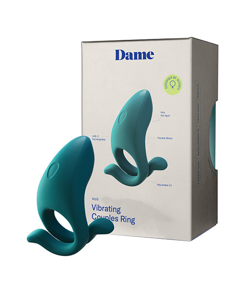 Dame HUG-FR Hug Vibrating Couples Ring, Silicone