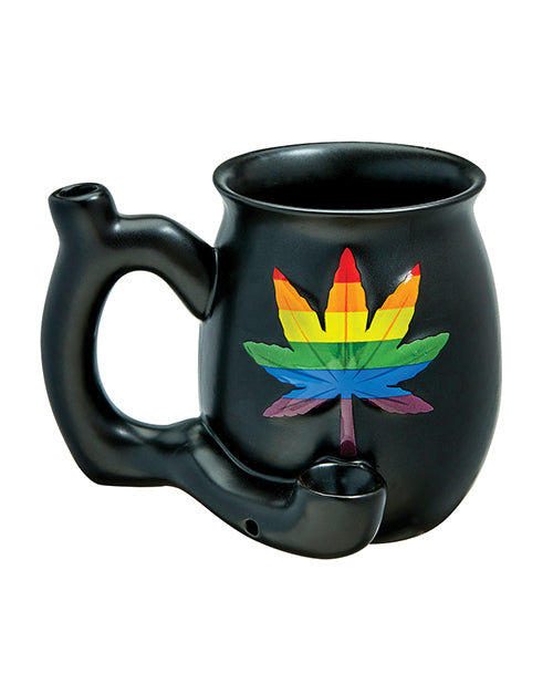 Fashioncraft 82505 Small Deluxe Mug - Rainbow Leaf, 11oz Ceramic Pipe Design