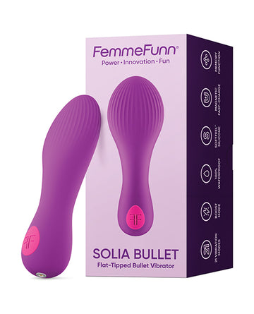 Femme Funn/Vvole FF-1055-02 Solia Bullet Vibrator, Purple, 21 Modes