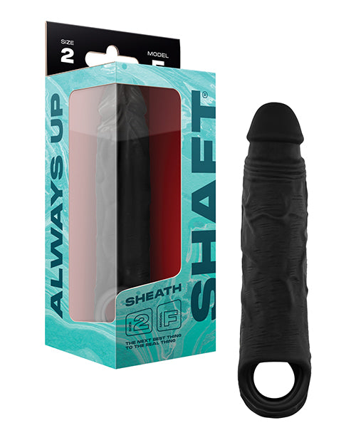 Femme Funn/Vvole SH-6002-05 Model F Sheath, Size 2, Black Silicone