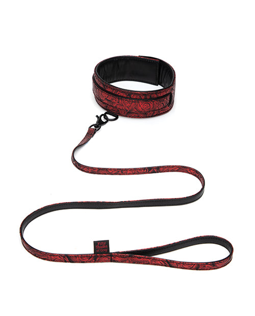 Lovehoney LTD 83667 Sweet Anticipation Collar & Leash, Red/Black, Adjustable