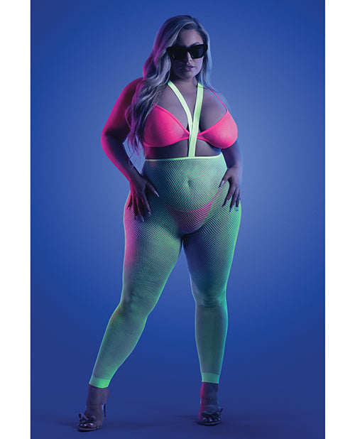 Fantasy Lingerie GL2126 MULTI QN Glow Come Alive UV Reactive Set