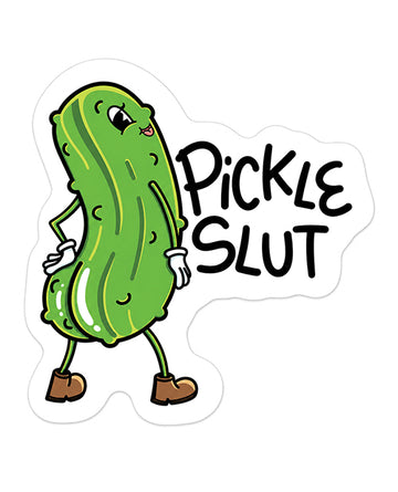 Sleazy Greetings STK-00090 Pickle Slut Vinyl Sticker