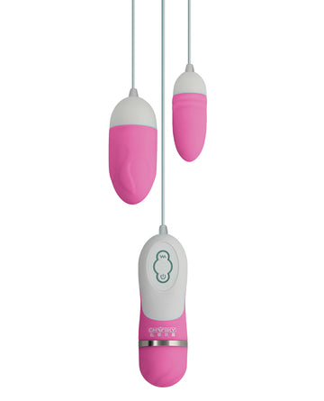 GigaLuv WM12-04-PK Dual Vibra Bullets, 10 Functions Pink