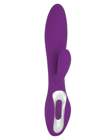 Gigaluv Vega Duplex Vibrator, 7 Mode Rechargeable Silicone, Purple