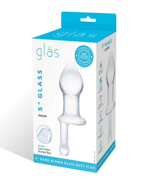 Electric GLAS-142 Glas 5" Juicer, Clear Glass Handmade