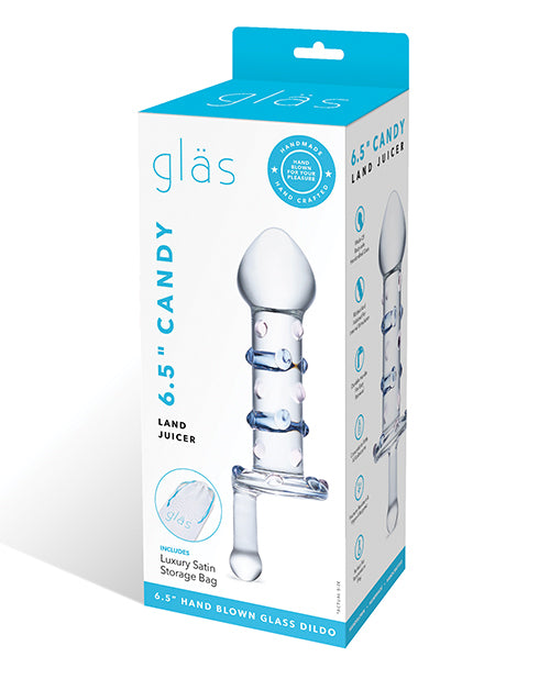 Electric GLAS-21 Candy Land Juicer Glass Dildo, Pink Tint, Glass