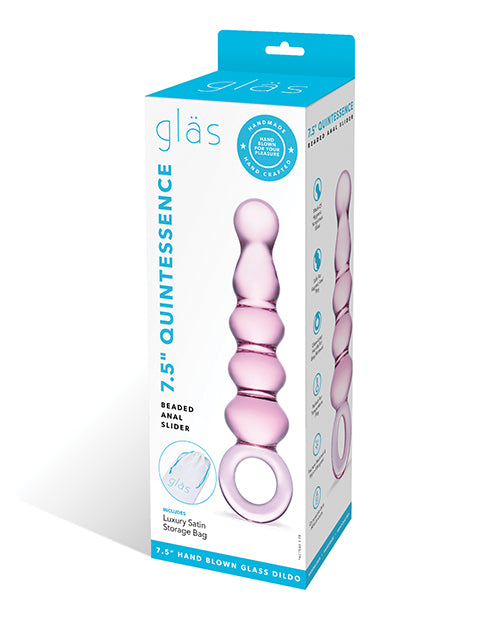 Electric GLAS-69 Quintessence Beaded Glass Anal Slider, Purple