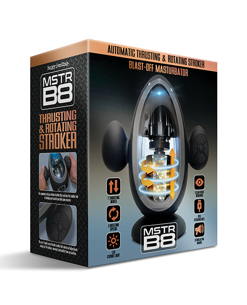 Global Novelties MSTR B8 Blast Off Stroker, 7 Modes, 3 Speeds