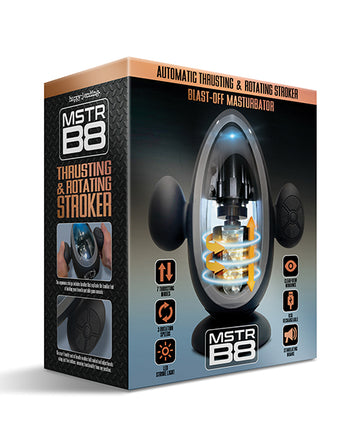 Global Novelties MSTR B8 Blast Off Stroker, 7 Modes, 3 Speeds