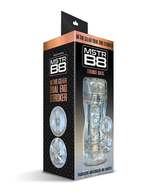 Global novelties llc Mister B8 Double Date Dual End Stroker, Clear