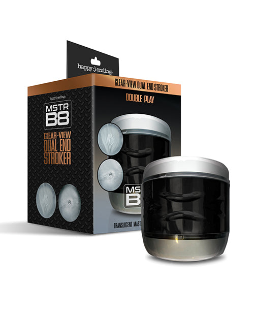 Global Novelties LLC MSTR B8 Double Play Clear-View Dual Ended Stroker