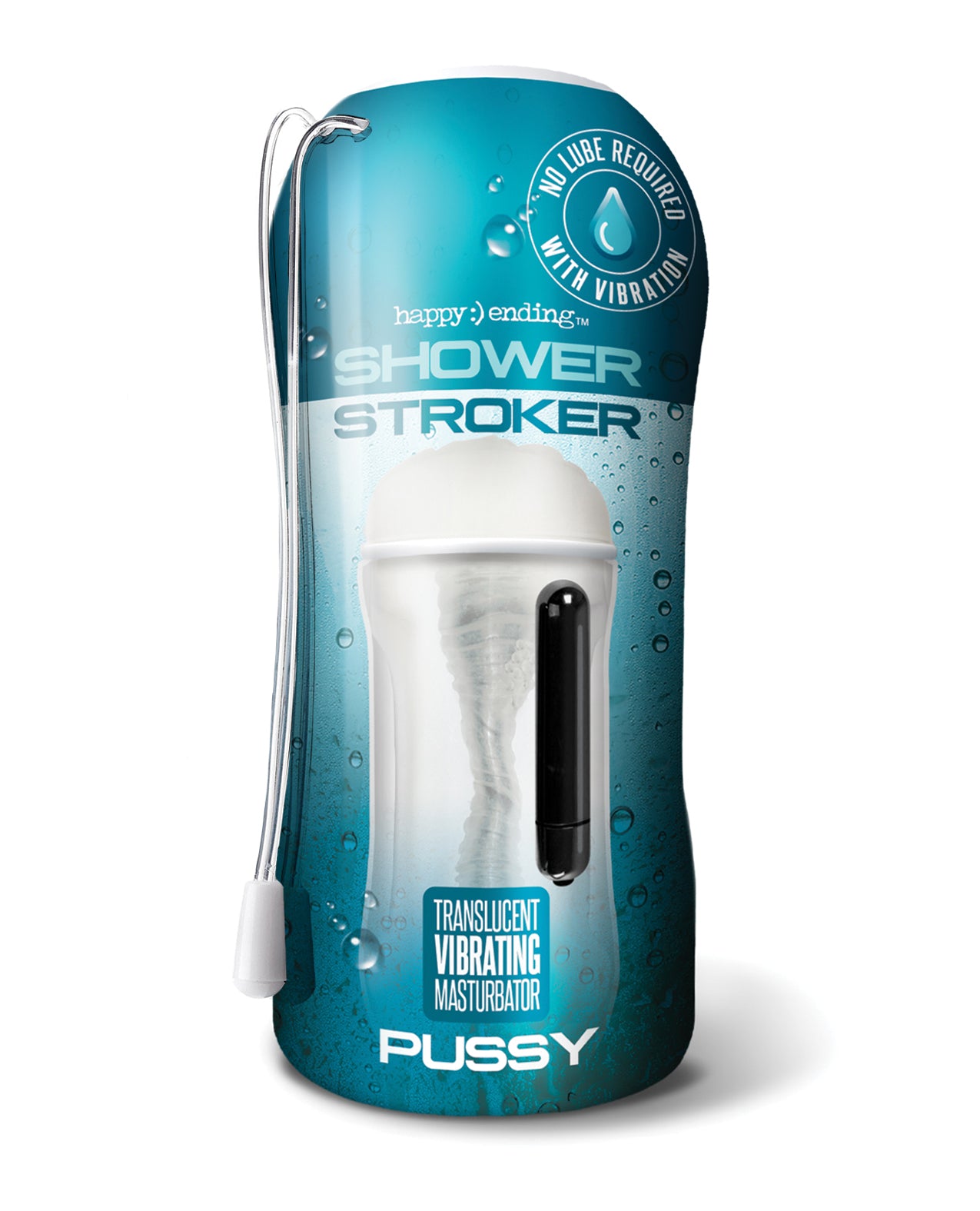 Global Novelties 3009997 Shower Stroker Vibrating Pussy (Clear)