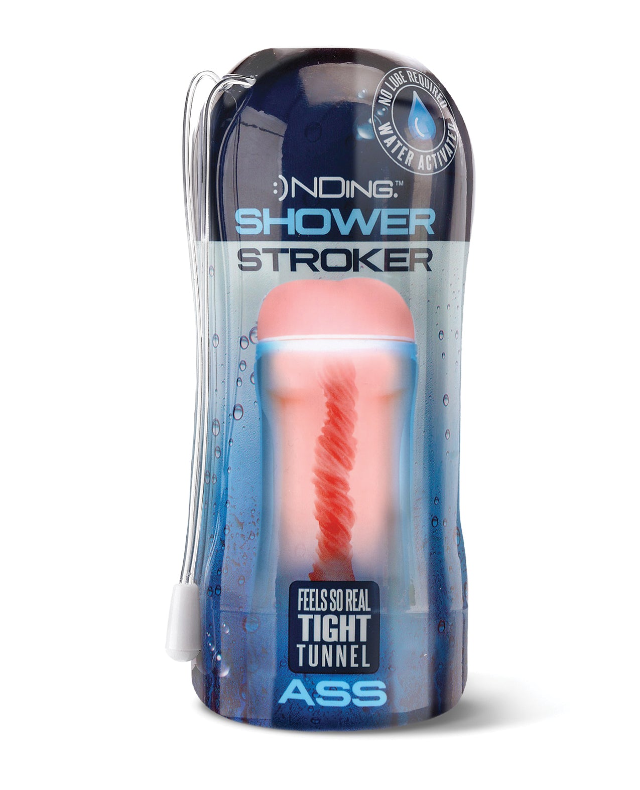 Global Novelties 3010002 Shower Stroker Ass, Ivory TPR Ribbed