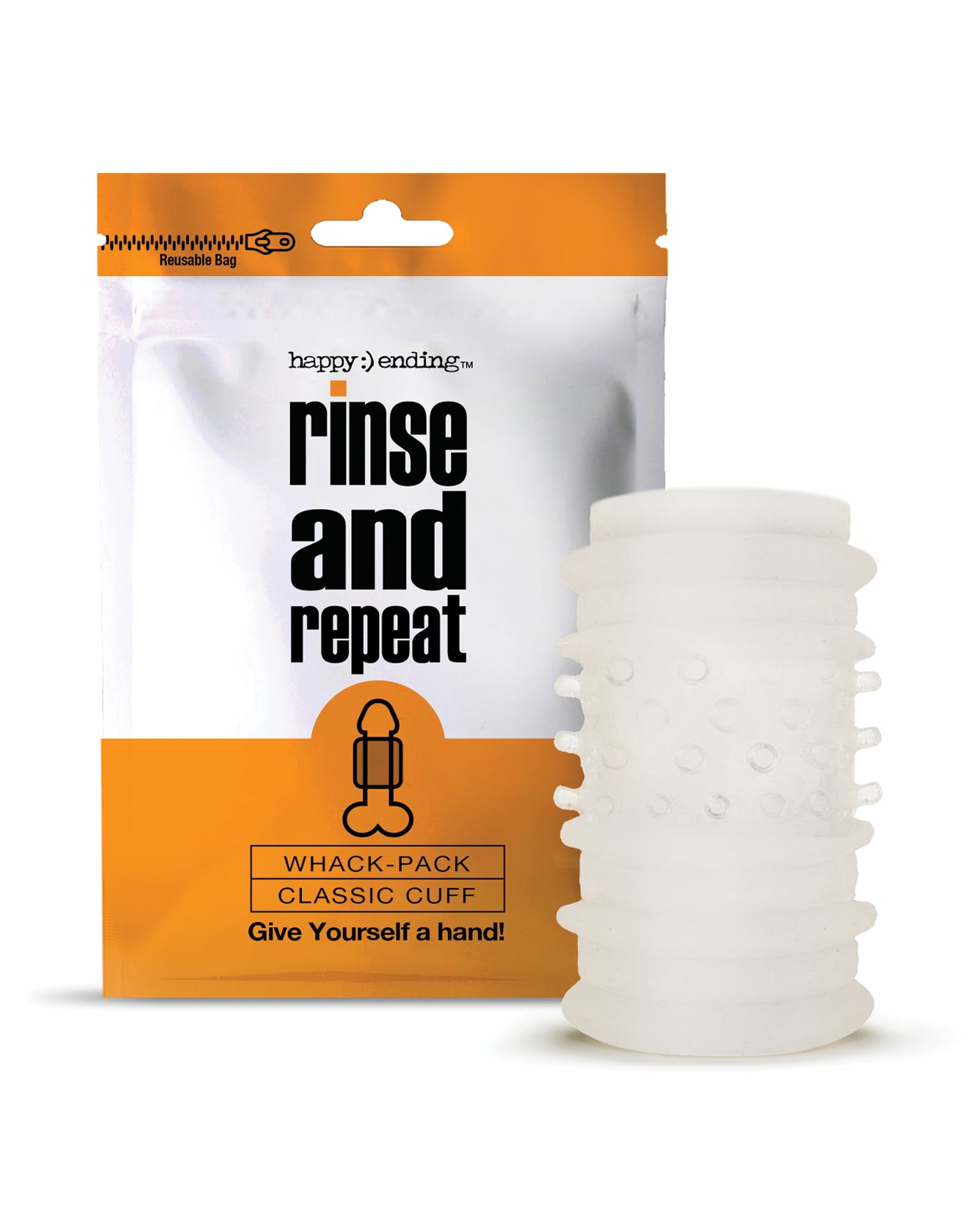 Global Novelties 3010012 Rinse & Repeat Whack Cuff, TPE, Ribbed