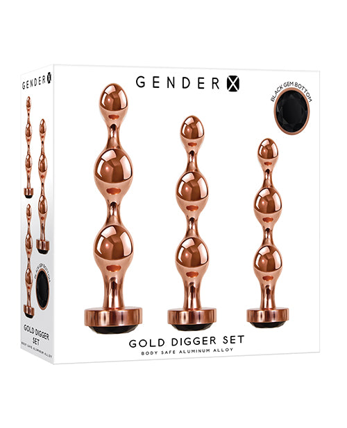 Evolved GX-BP-9154-2 Gender X Gold Digger Set, Rose Gold 3-Piece