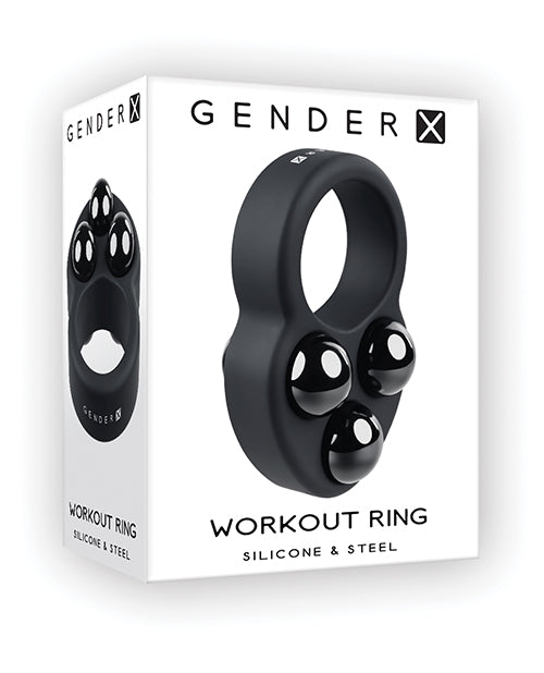 Evolved GX-CR-2598-2 Gender X Workout Ring, Black Silicone 6oz