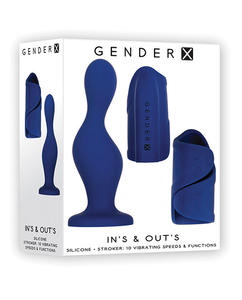 Evolved GX-KT-8973-2 Dildo Stroker Combo, Vibrating, 10-Speed