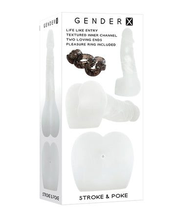 Evolved GX-MS-9376-2 Gender X Stroke & Poke, TPE, 7.87" H