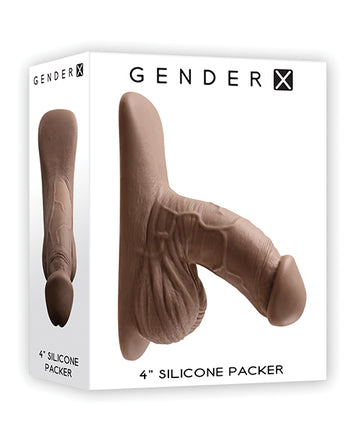 Evolved GX-PK-0976-2 4" Silicone Packer - Brown, Realistic