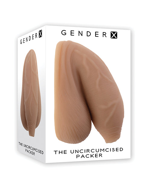 Evolved Novelties Gender X The Uncircumcised Packer, Medium, Beige, TPE