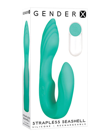 Evolved GX-RS-5569-2 Gender X Strapless Seashell Dual Vibe, Wearable