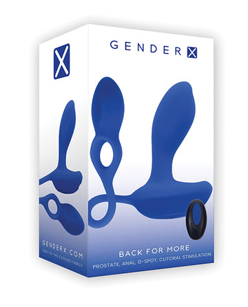 Evolved GX-RS-6558-2 Wearable Vibrator, Blue Silicone
