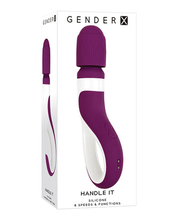 Evolved GX-RS-8874-2 Gender X Handle It Wand, 8-Speed, Purple