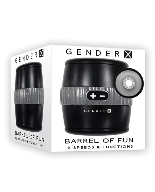 Evolved GX-RS-8942-2 Gender X Barrel of Fun, 12 Speeds, Clear, TPE